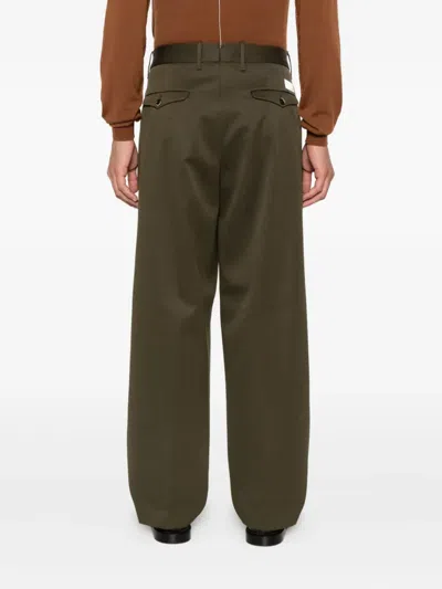 Nine In The Morning Wide-leg Trousers In Green