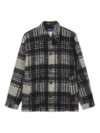 Aftermaths Checked Button Jacket In Multi
