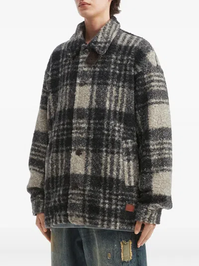 Aftermaths Checked Button Jacket In Multi