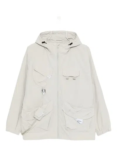 Musium Div. Multi-pockets Hooded Jacket In Neutral