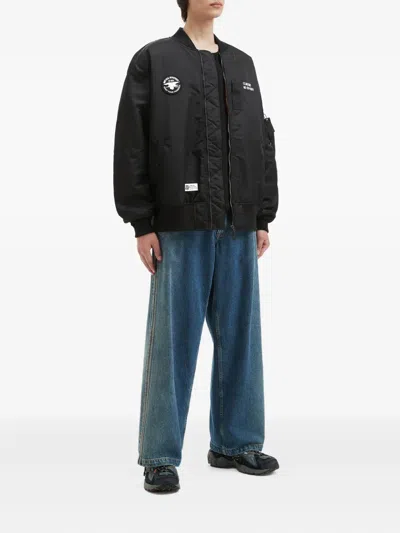 Fingercroxx Zip-up Bomber Jacket In Black