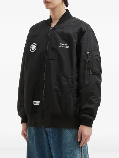 Fingercroxx Zip-up Bomber Jacket In Black