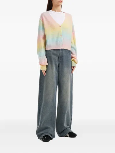 Tout A Coup Gradient-effect Cardigan In Multi