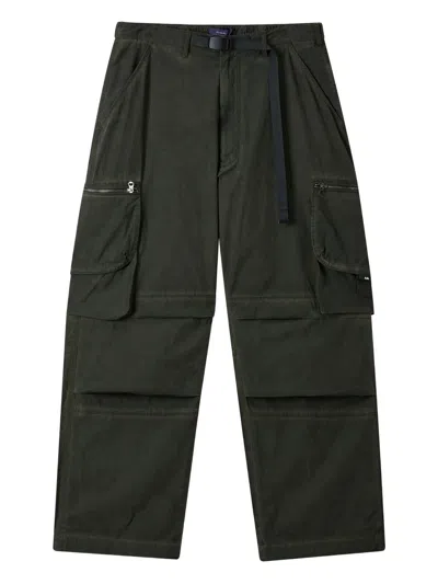 Aftermaths Cargo Wide-leg Trousers In Green