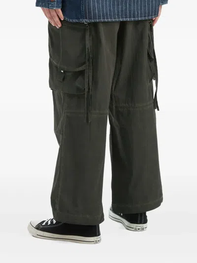Aftermaths Cargo Wide-leg Trousers In Green