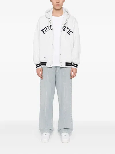 Chocoolate Embroidered Hoodies In White