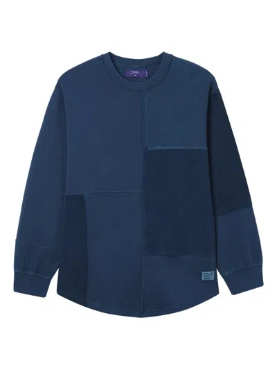 拼贴设计圆领卫衣