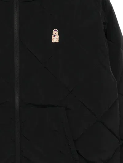 Chocoolate Embroidered Puffer Jacket In Black