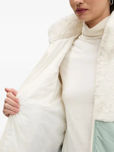 Hugo Boss Teddy Jacket With Embroidered Logo And Colour-blocking In White