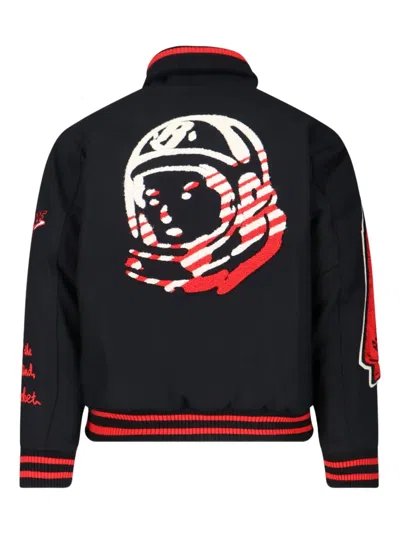 Billionaire Boys Club Minimalist Black Jacket With Fitted Silhouette And High Collar In Black