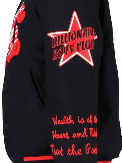 Billionaire Boys Club Minimalist Black Jacket With Fitted Silhouette And High Collar In Black