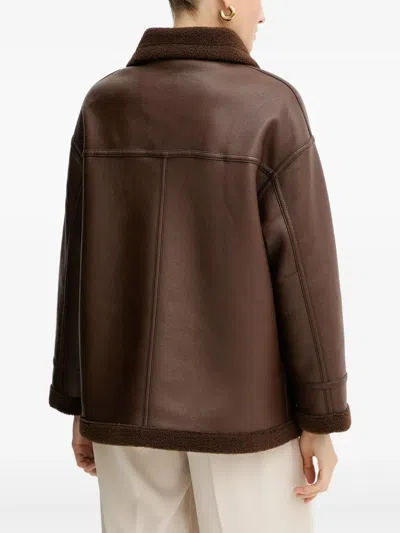 Silvian Heach Buckle-detail Jacket In Brown