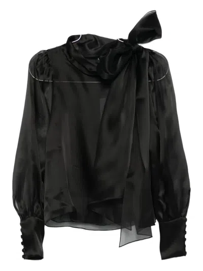 Lita Couture Ellise Blouse In Black