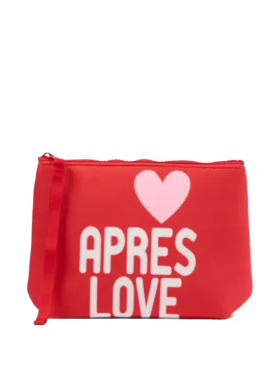 Mc2 Saint Barth Aline Zip Pouch In Red