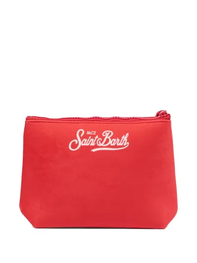 Mc2 Saint Barth Aline Zip Pouch In Red