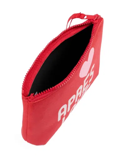 Mc2 Saint Barth Aline Zip Pouch In Red