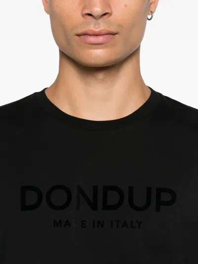 Dondup Logo-print T-shirt In Black