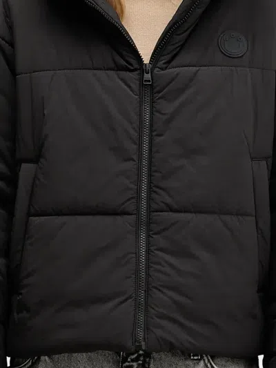 Hugo Boss Hooded Puffer Jacket In Black