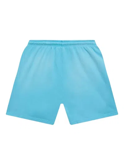 Hellstar The  Flame Track Shorts In Blue