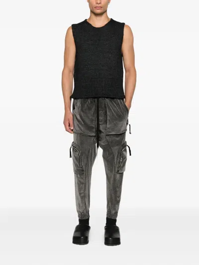 Thom Krom Drawstring-waist Trousers In Green