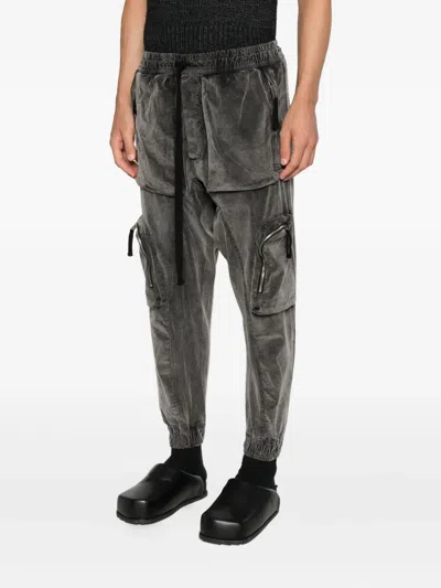 Thom Krom Drawstring-waist Trousers In Green