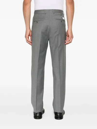Manuel Ritz Flannel Trousers In Gray