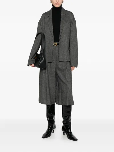 Solotre Roll-neck Sweater In Black