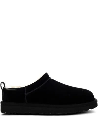 Ugg Suede Slip-on Boots With Shearling Lining In Black