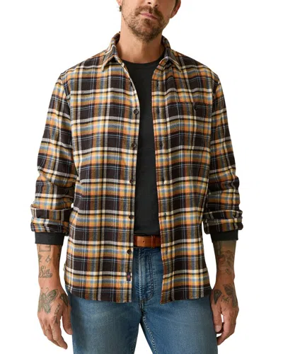Faherty Super Brushed Flannel Shirt In Brown