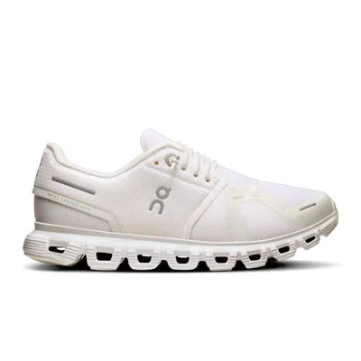 On Cloud Women's Cloud 6 Sneaker In White/white In Neutral