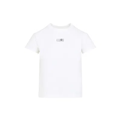 Mm6 Maison Margiela White Cotton T-shirt In White
