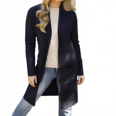 Alashan Cashmere Women's Sarah Shawl Collar Jacket In Ebony In Blue