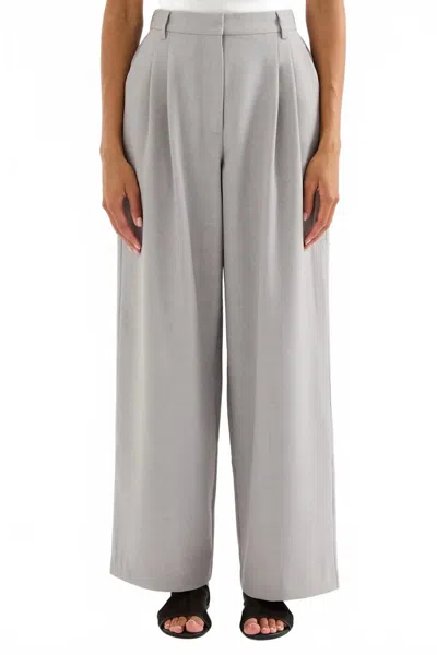 Nude Lucy Elena Wide Leg Pant In Heather Grey In Gray