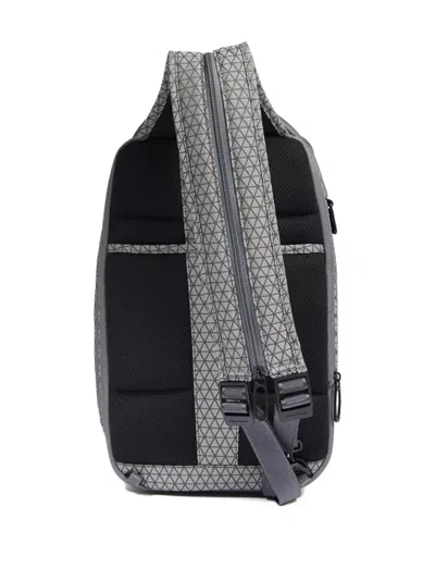 Piquadro Geometric-pattern Backpack In Gray