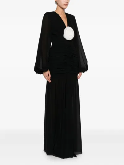 Lita Couture Fleur Dress In Black