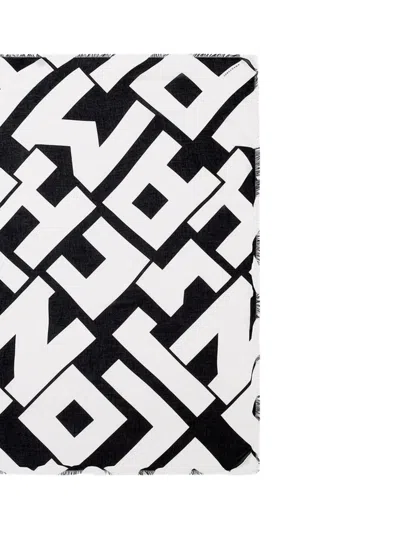 Longchamp Fringed Scarf In Black