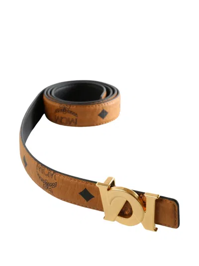 Mcm M-art Reversible Belt In Brown