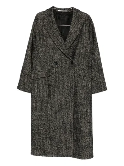 Tagliatore Double-breasted Coat In Gray