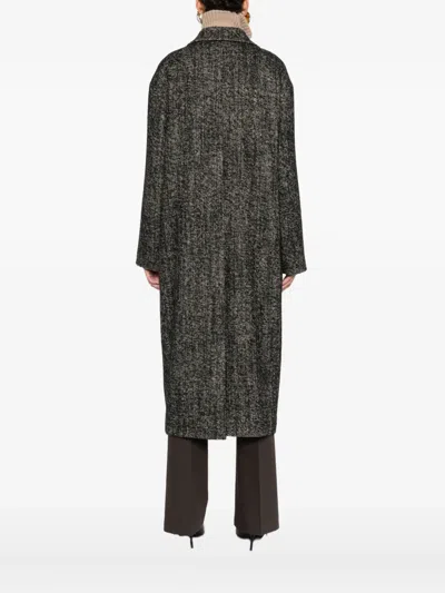 Tagliatore Double-breasted Coat In Gray