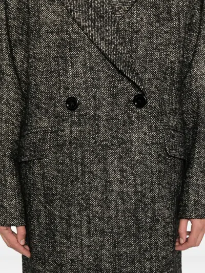 Tagliatore Double-breasted Coat In Gray