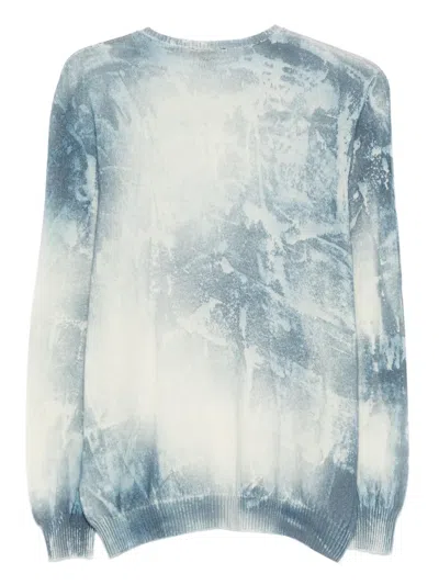 Avant Toi Tie-dye Sweater In Blue