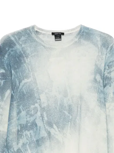 Avant Toi Tie-dye Sweater In Blue