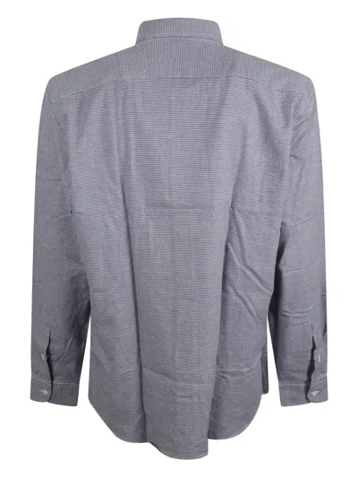 Fay All-over Pattern Long-sleeve Shirt In Blue