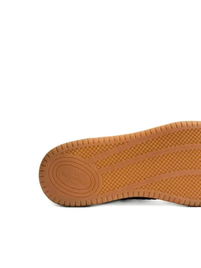 Valentino Garavani Sneakers Contrasting Panels Perforated Detailing Rubber Sole In Multi