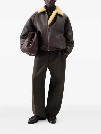 Jacquemus Piped Pockets Jacket In Burgundy