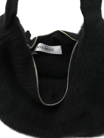 Aya Muse Zucca Shoulder Bag In Black
