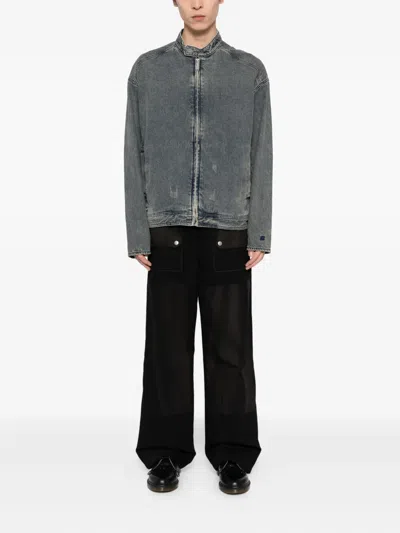 Izzue Denim Zip Jacket In Blue