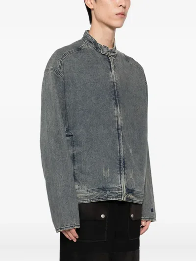 Izzue Denim Zip Jacket In Blue