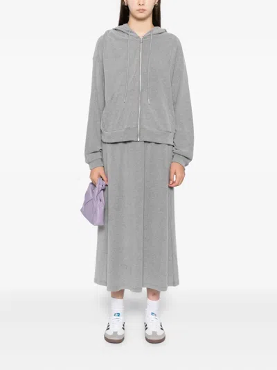 B+ab Zip-up Hoodie And Skirt Set (set Of 2) In Gray