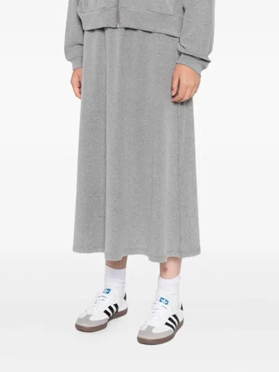 B+ab Zip-up Hoodie And Skirt Set (set Of 2) In Gray